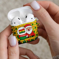 Ghana Christmas AirPods Case with Santa Ornament National Coat of Arms and Festive - Wonder Print Shop