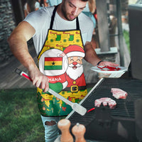 Ghana Christmas Apron with Santa Ornament National Coat of Arms and Festive - Wonder Print Shop