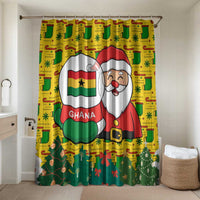 Ghana Christmas Bathroom Set with Santa Ornament National Coat of Arms and Festive - Wonder Print Shop
