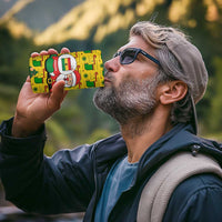 Ghana Christmas 4 in 1 Can Cooler Tumbler with Santa Ornament National Coat of Arms and Festive - Wonder Print Shop