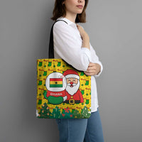 Ghana Christmas Tote Bag with Santa Ornament National Coat of Arms and Festive - Wonder Print Shop