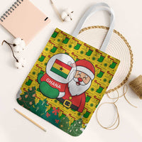 Ghana Christmas Tote Bag with Santa Ornament National Coat of Arms and Festive - Wonder Print Shop
