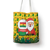 Ghana Christmas Tote Bag with Santa Ornament National Coat of Arms and Festive - Wonder Print Shop