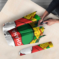 Ghana Christmas Umbrella with Santa Ornament National Coat of Arms and Festive - Wonder Print Shop
