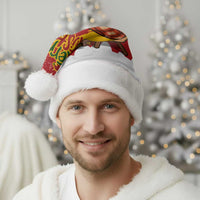 Spain Christmas Santa Hat with Tio de Nadal Log Snowflakes Spanish Flag and Holiday Wreath - Wonder Print Shop