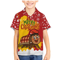 Spain Christmas Family Matching Mermaid Dress and Hawaiian Shirt with Tio de Nadal Log Snowflakes Spanish Flag and Holiday Wreath - Wonder Print Shop