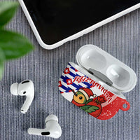 Cuba Christmas AirPods Case with Santa Hummingbird Cuban Flag Feliz Navidad and Snowflake - Wonder Print Shop