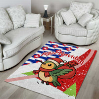 Cuba Christmas Area Rug with Santa Hummingbird Cuban Flag Feliz Navidad and Snowflake - Wonder Print Shop