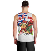 Cuba Christmas Men Tank Top with Santa Hummingbird Cuban Flag Feliz Navidad and Snowflake - Wonder Print Shop