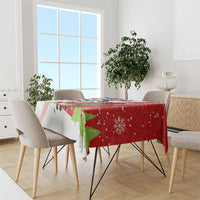 Cuba Christmas Tablecloth with Santa Hummingbird Cuban Flag Feliz Navidad and Snowflake - Wonder Print Shop