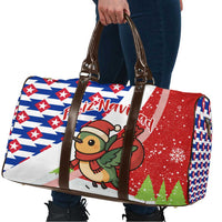 Cuba Christmas Travel Bag with Santa Hummingbird Cuban Flag Feliz Navidad and Snowflake - Wonder Print Shop