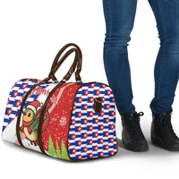 Cuba Christmas Travel Bag with Santa Hummingbird Cuban Flag Feliz Navidad and Snowflake - Wonder Print Shop