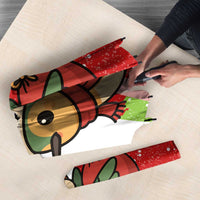 Cuba Christmas Umbrella with Santa Hummingbird Cuban Flag Feliz Navidad and Snowflake - Wonder Print Shop