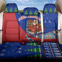 Cuba Christmas Back Car Seat Cover with Santa Driving Classic Car Cuban Seal Feliz Navidad and Holiday Gift - Wonder Print Shop