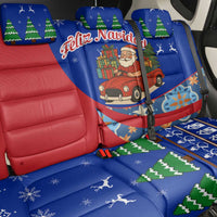 Cuba Christmas Back Car Seat Cover with Santa Driving Classic Car Cuban Seal Feliz Navidad and Holiday Gift - Wonder Print Shop