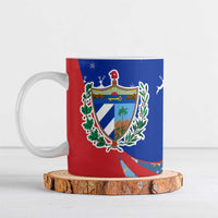 Cuba Christmas Ceramic Mug with Santa Driving Classic Car Cuban Seal Feliz Navidad and Holiday Gift - Wonder Print Shop
