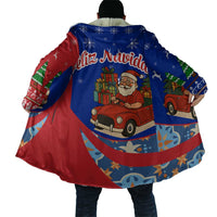 Cuba Christmas Cloak with Santa Driving Classic Car Cuban Seal Feliz Navidad and Holiday Gift - Wonder Print Shop