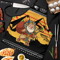 Egypt Christmas Apron with Pharaoh Santa Pyramids Eye of Horus and Ancient Egyptian - Wonder Print Shop