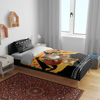 Egypt Christmas Bedding Set with Pharaoh Santa Pyramids Eye of Horus and Ancient Egyptian - Wonder Print Shop