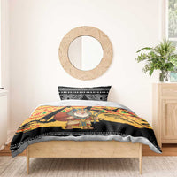 Egypt Christmas Bedding Set with Pharaoh Santa Pyramids Eye of Horus and Ancient Egyptian - Wonder Print Shop