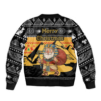Egypt Christmas Bomber Jacket with Pharaoh Santa Pyramids Eye of Horus and Ancient Egyptian - Wonder Print Shop