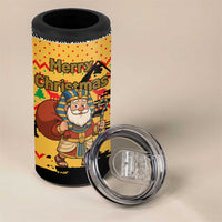 Egypt Christmas 4 in 1 Can Cooler Tumbler with Pharaoh Santa Pyramids Eye of Horus and Ancient Egyptian - Wonder Print Shop