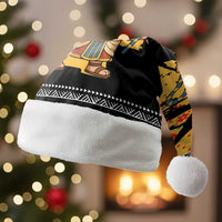 Egypt Christmas Santa Hat with Pharaoh Santa Pyramids Eye of Horus and Ancient Egyptian - Wonder Print Shop