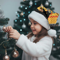 Egypt Christmas Santa Hat with Pharaoh Santa Pyramids Eye of Horus and Ancient Egyptian - Wonder Print Shop
