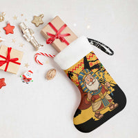Egypt Christmas Stocking with Pharaoh Santa Pyramids Eye of Horus and Ancient Egyptian - Wonder Print Shop