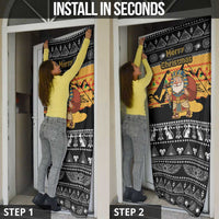Egypt Christmas Door Cover with Pharaoh Santa Pyramids Eye of Horus and Ancient Egyptian - Wonder Print Shop
