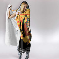 Egypt Christmas Hooded Blanket with Pharaoh Santa Pyramids Eye of Horus and Ancient Egyptian - Wonder Print Shop