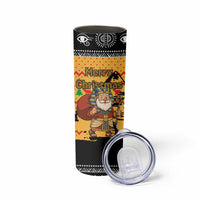 Egypt Christmas Skinny Tumbler with Pharaoh Santa Pyramids Eye of Horus and Ancient Egyptian - Wonder Print Shop