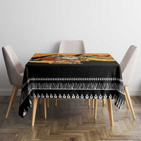 Egypt Christmas Tablecloth with Pharaoh Santa Pyramids Eye of Horus and Ancient Egyptian - Wonder Print Shop