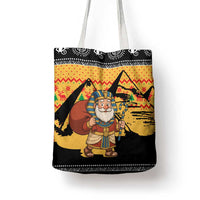 Egypt Christmas Tote Bag with Pharaoh Santa Pyramids Eye of Horus and Ancient Egyptian - Wonder Print Shop