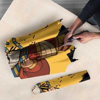 Egypt Christmas Umbrella with Pharaoh Santa Pyramids Eye of Horus and Ancient Egyptian - Wonder Print Shop