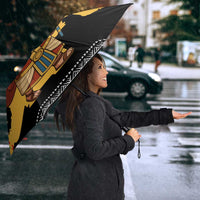 Egypt Christmas Umbrella with Pharaoh Santa Pyramids Eye of Horus and Ancient Egyptian - Wonder Print Shop