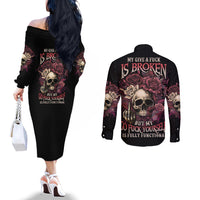 my-give-a-f-rose-skull-couples-matching-off-the-shoulder-long-sleeve-dress-and-long-sleeve-button-shirt