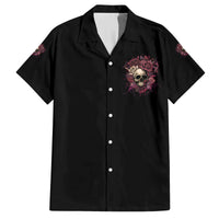 My Give A F Rose Skull Family Matching Off Shoulder Short Dress and Hawaiian Shirt - Wonder Print Shop