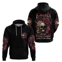 My Give A F Rose Skull Hoodie - Wonder Print Shop