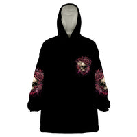 My Give A F Rose Skull Wearable Blanket Hoodie - Wonder Print Shop