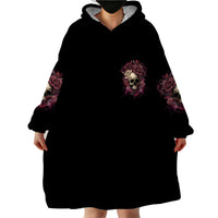My Give A F Rose Skull Wearable Blanket Hoodie - Wonder Print Shop