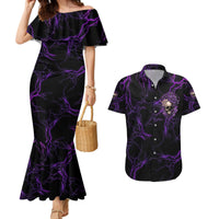 I Am The Storm Rose Skull Couples Matching Mermaid Dress and Hawaiian Shirt - Wonder Print Shop
