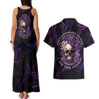 I Am The Storm Rose Skull Couples Matching Tank Maxi Dress and Hawaiian Shirt - Wonder Print Shop