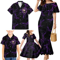I Am The Storm Rose Skull Family Matching Mermaid Dress and Hawaiian Shirt - Wonder Print Shop
