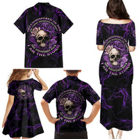 I Am The Storm Rose Skull Family Matching Puletasi Dress and Hawaiian Shirt - Wonder Print Shop