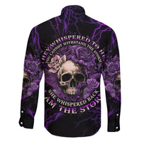 I Am The Storm Rose Skull Family Matching Short Sleeve Bodycon Dress and Hawaiian Shirt - Wonder Print Shop