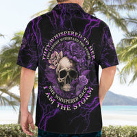 I Am The Storm Rose Skull Hawaiian Shirt - Wonder Print Shop