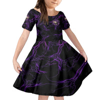 I Am The Storm Rose Skull Kid Short Sleeve Dress - Wonder Print Shop