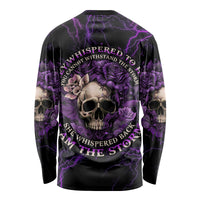 I Am The Storm Rose Skull Long Sleeve Shirt - Wonder Print Shop