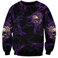 I Am The Storm Rose Skull Sweatshirt - Wonder Print Shop